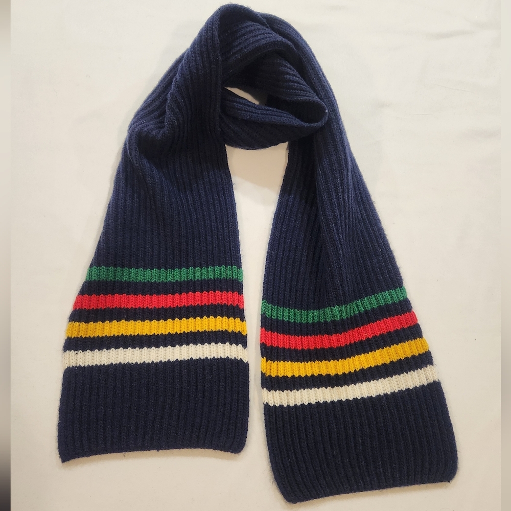 HBC Stripes Wool Blend Knit Scarf ❄️